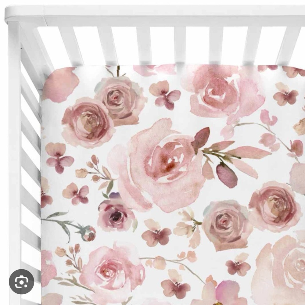Caden Lane - Rosie’s Rose Garden Fitted Crib Sheet